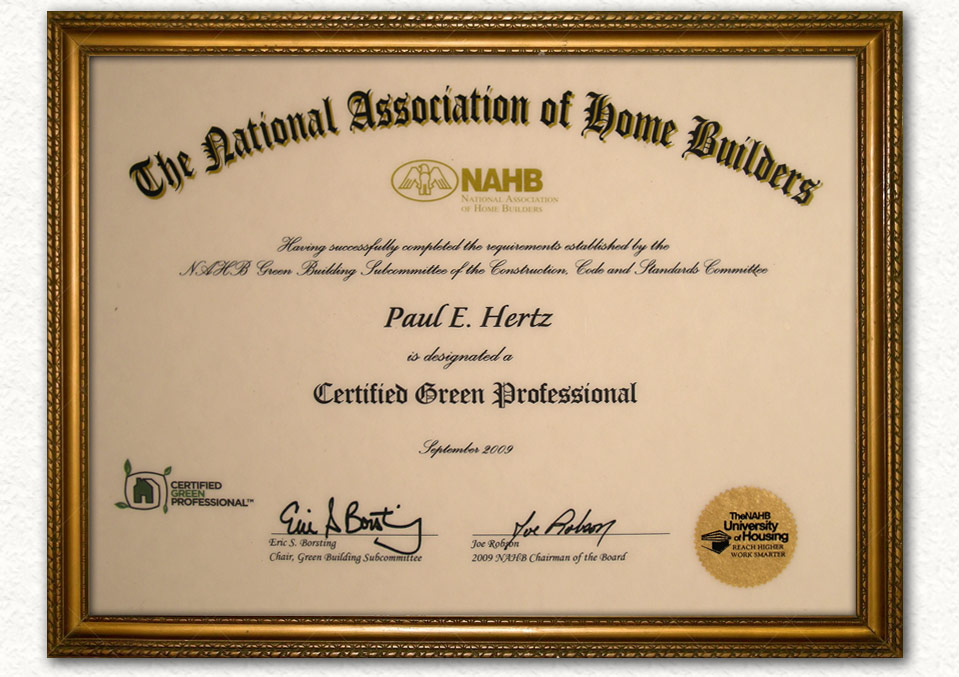 Certified Green Professional